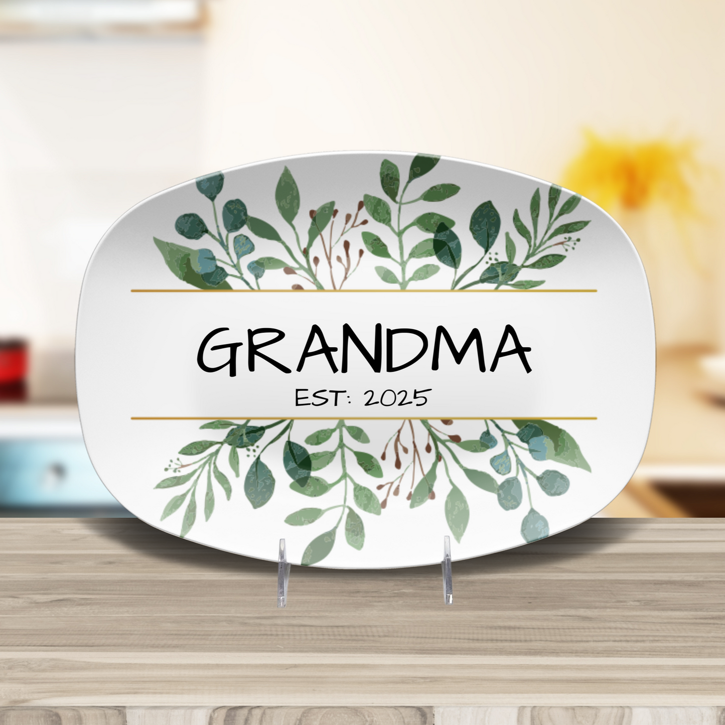 Floral Personalized Established Platter