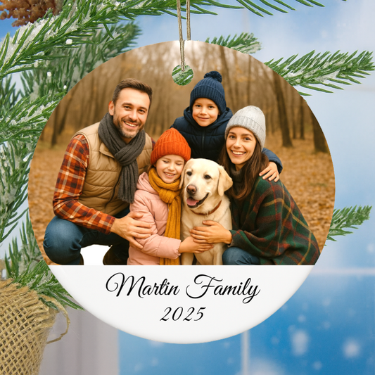 Family Photo Ornament
