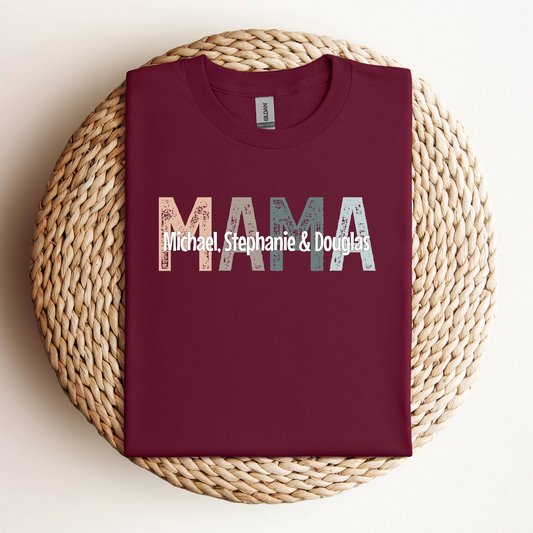 Mama Shirt Personalized With Names