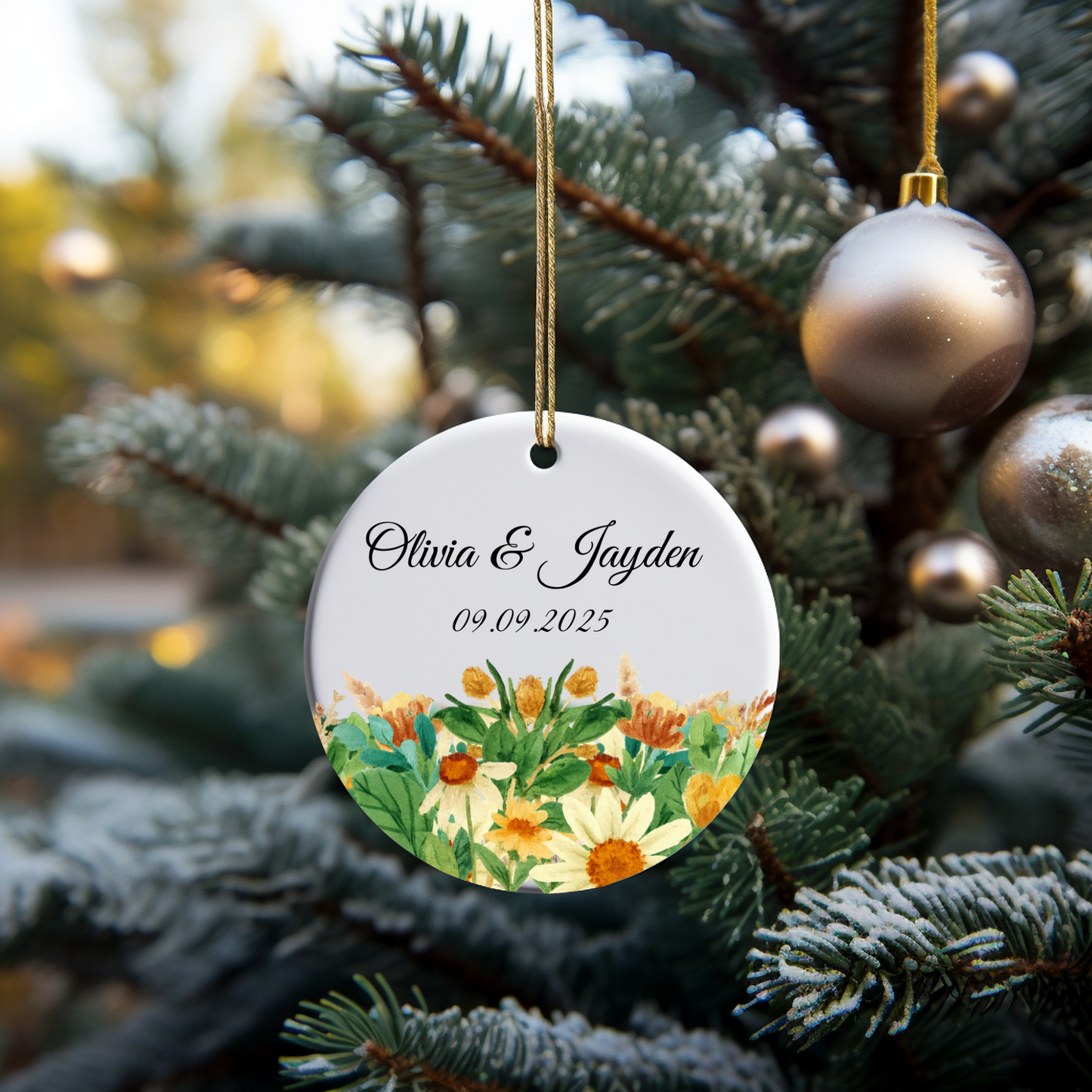 Personalized Engagement Ornament