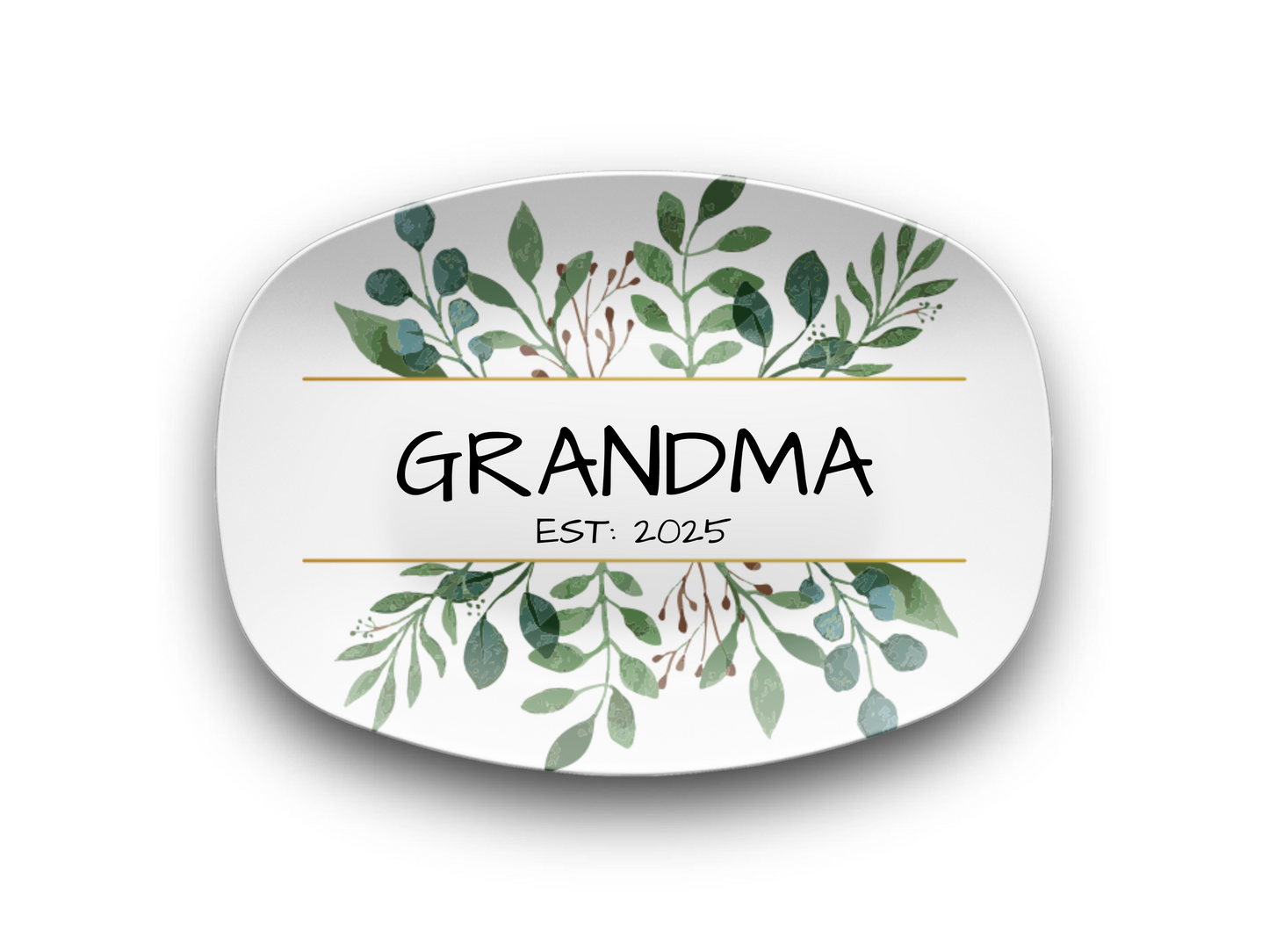 Floral Personalized Established Platter