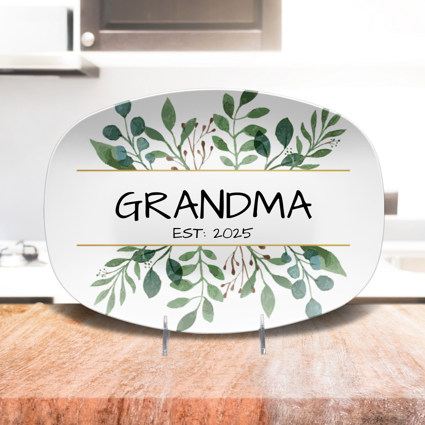 Floral Personalized Established Platter