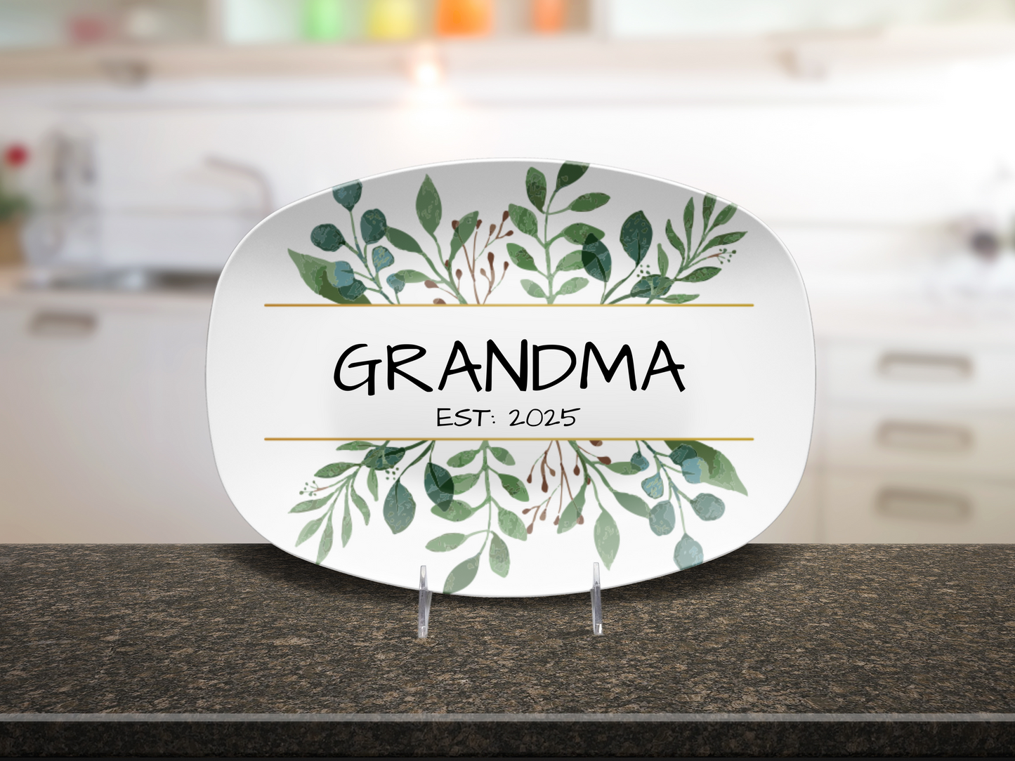 Floral Personalized Established Platter