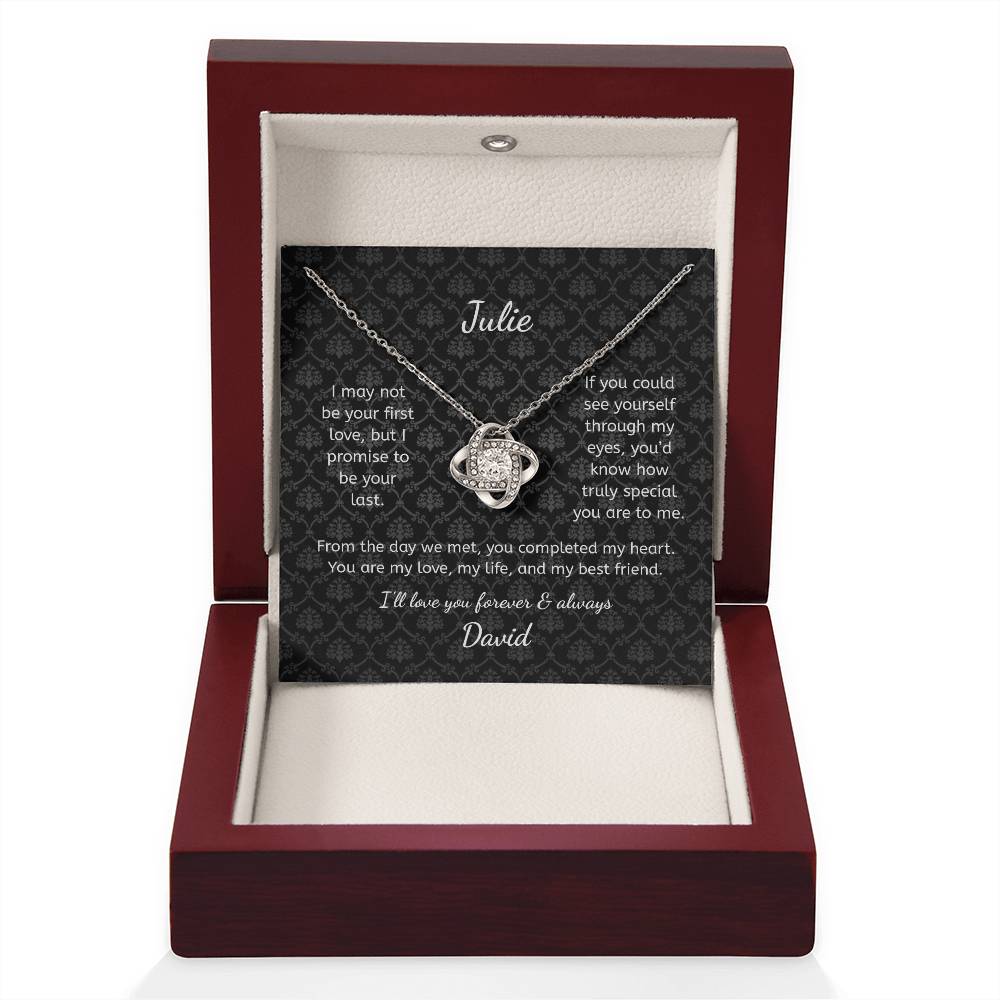 To My Wife - First Hello Personalized Necklace