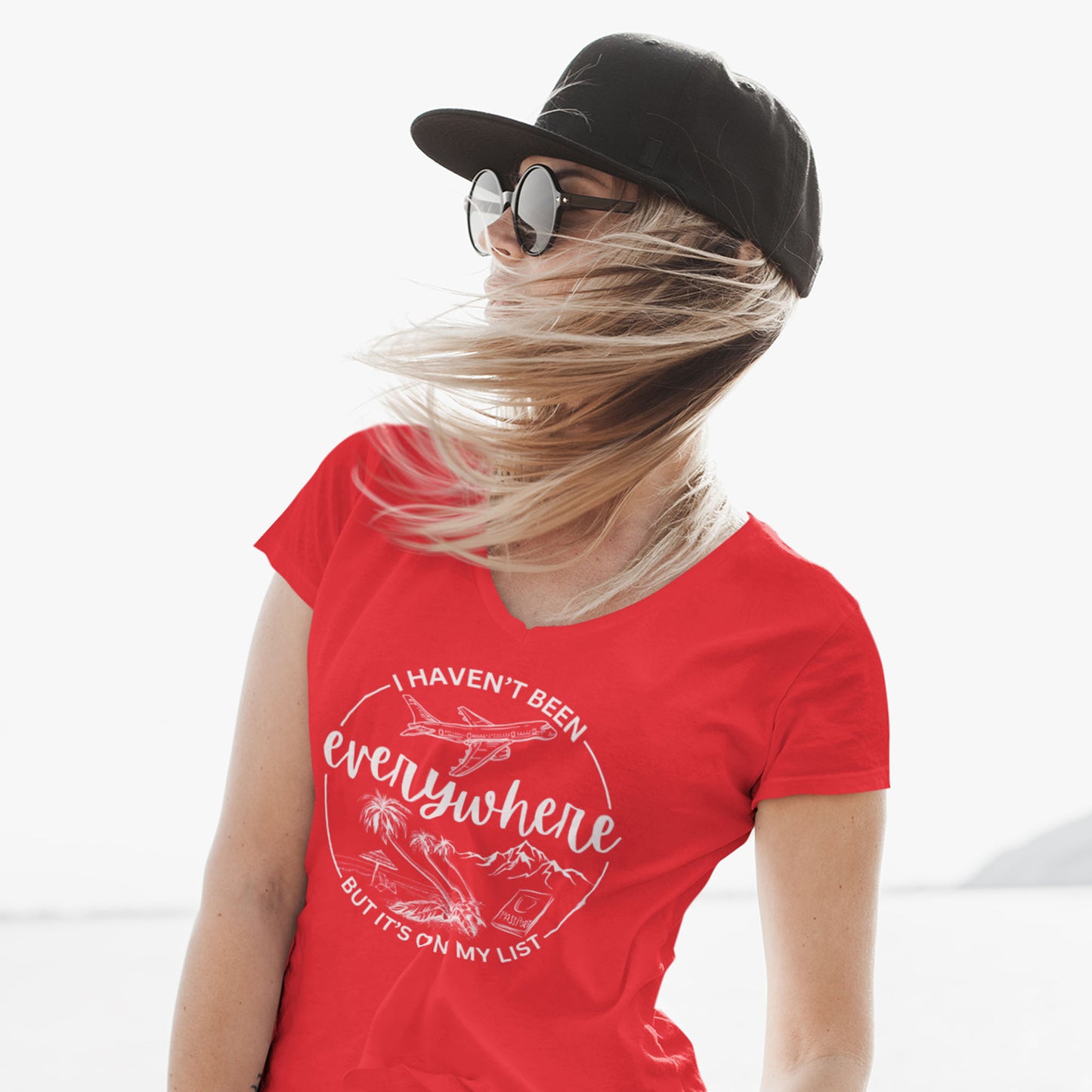 Ladies Travel Bucket List T-Shirt