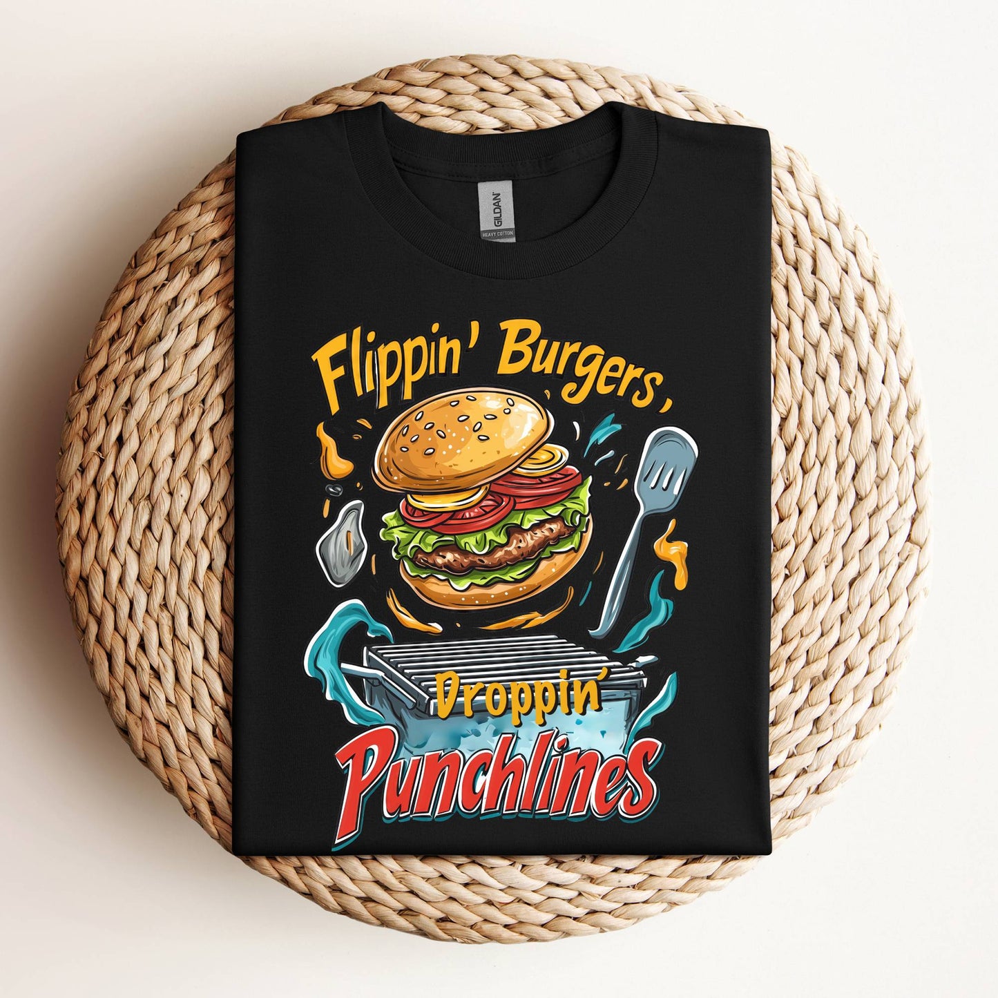 Flipping Burgers Dropping Punchlines