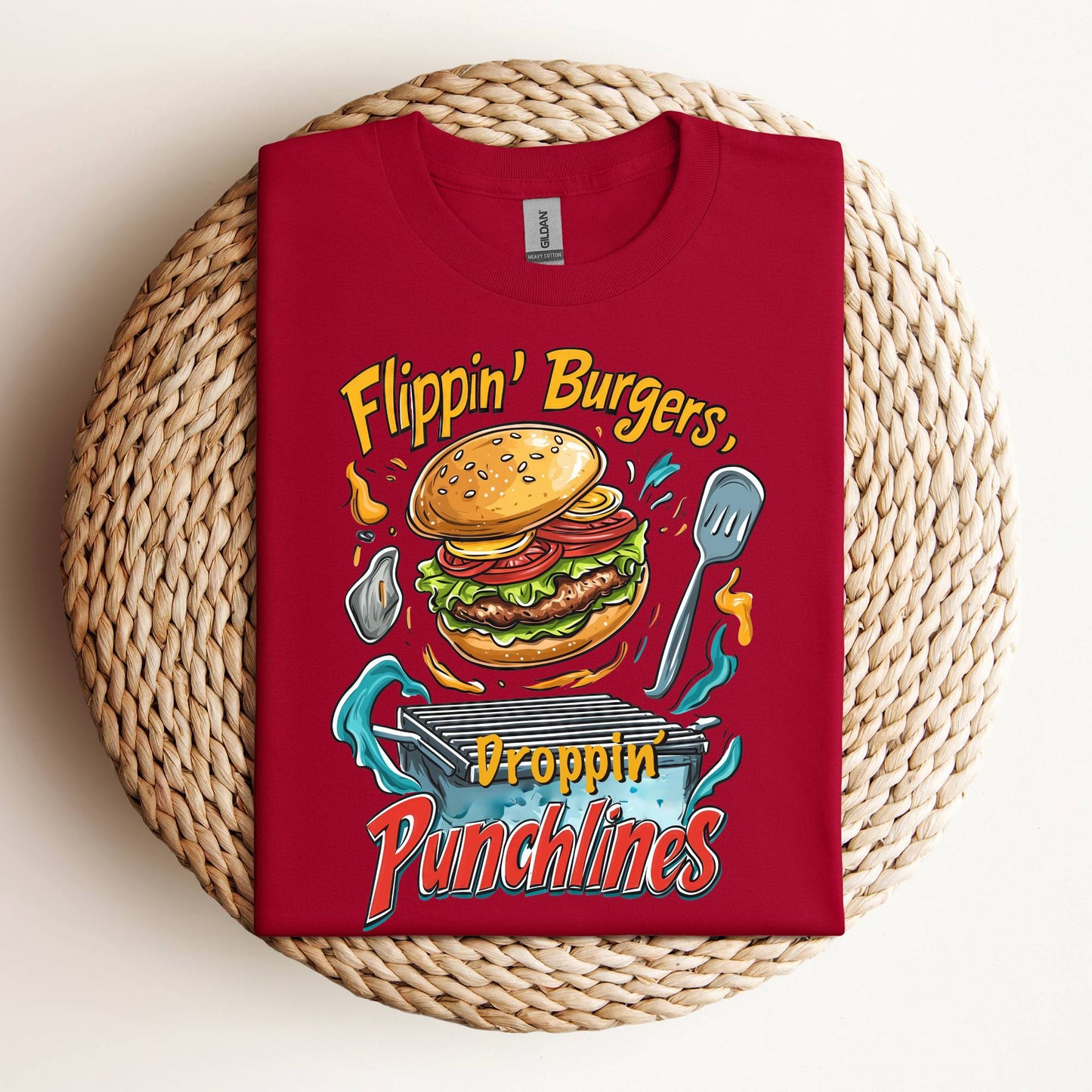 Flipping Burgers Dropping Punchlines