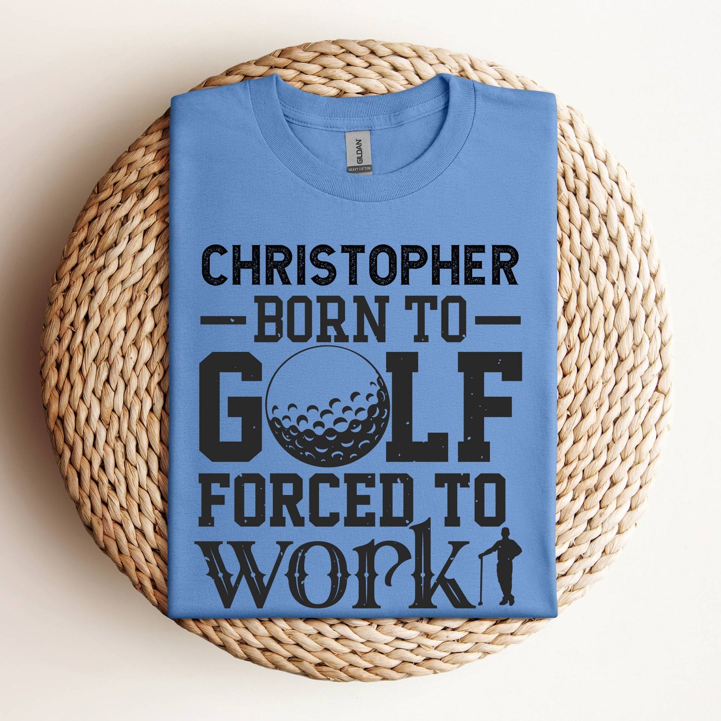 Golf Forced To Work Personalized Tee