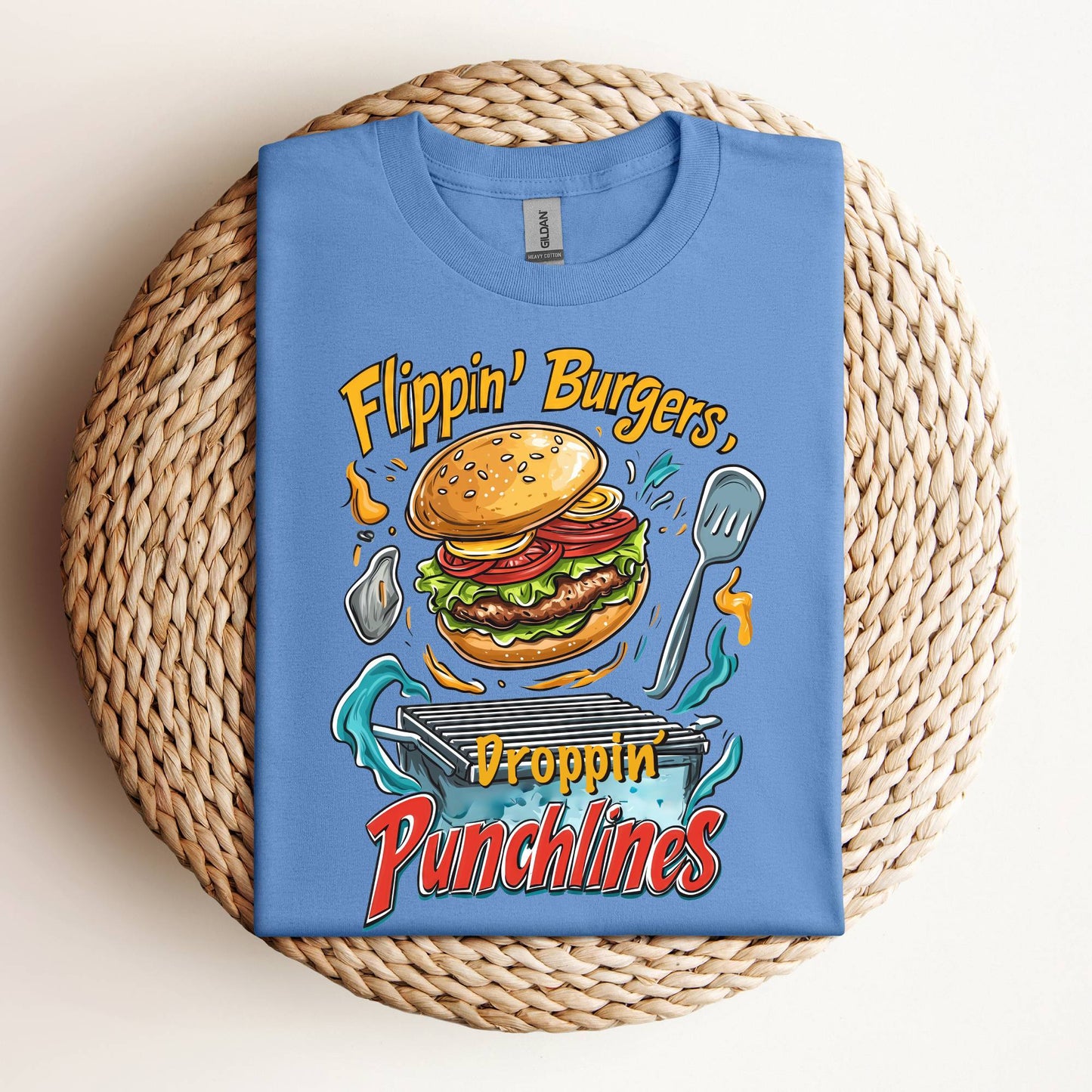 Flipping Burgers Dropping Punchlines