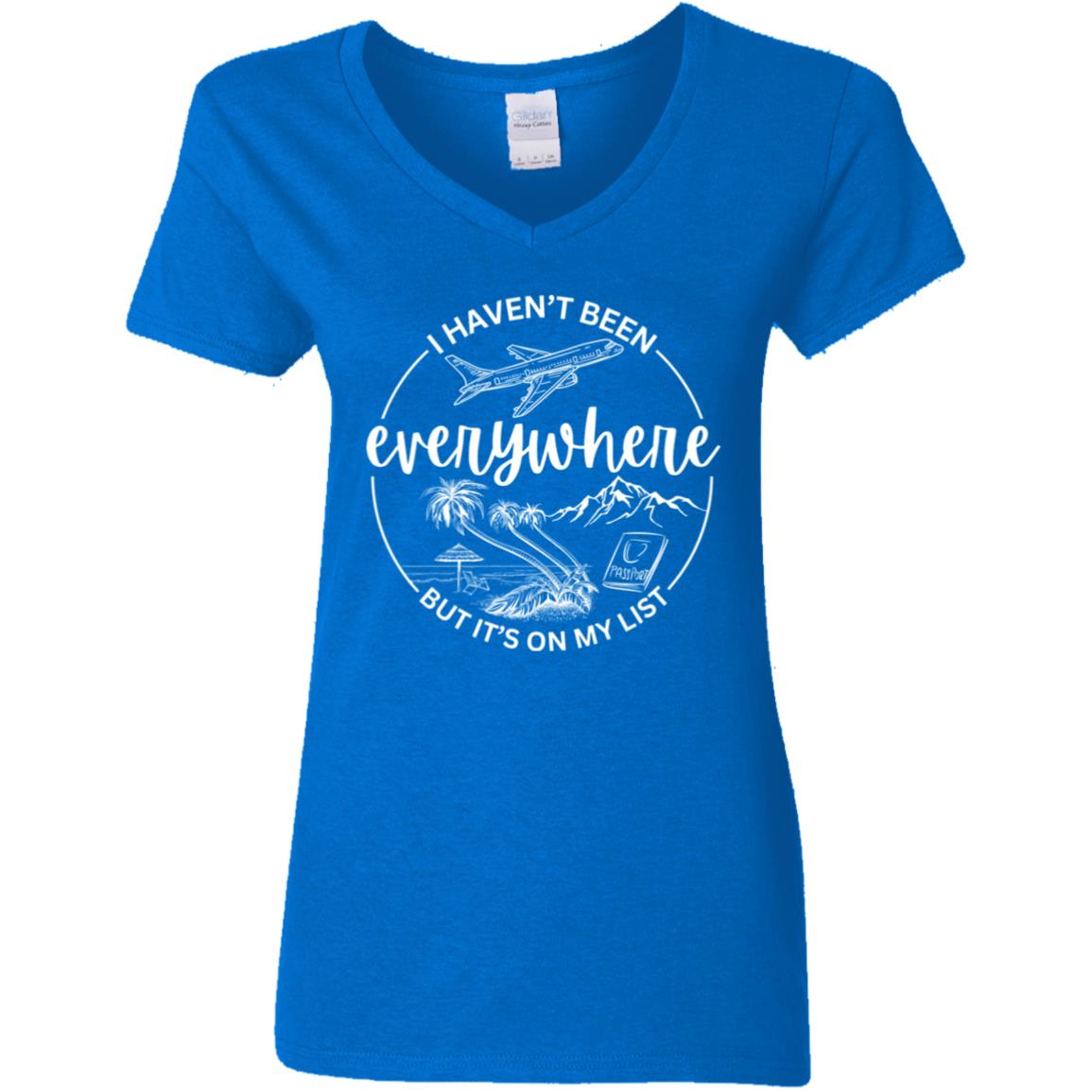 Ladies Travel Bucket List T-Shirt