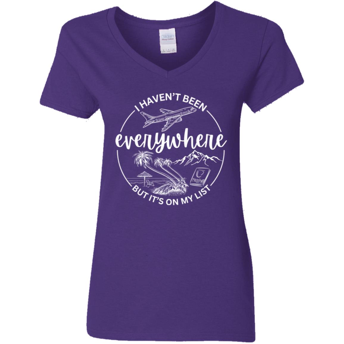 Ladies Travel Bucket List T-Shirt