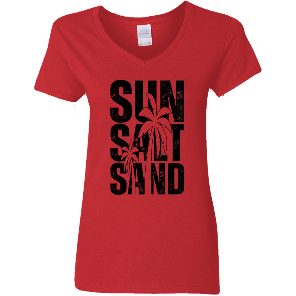 Distressed Sun Salt Sand Ladies T-Shirt