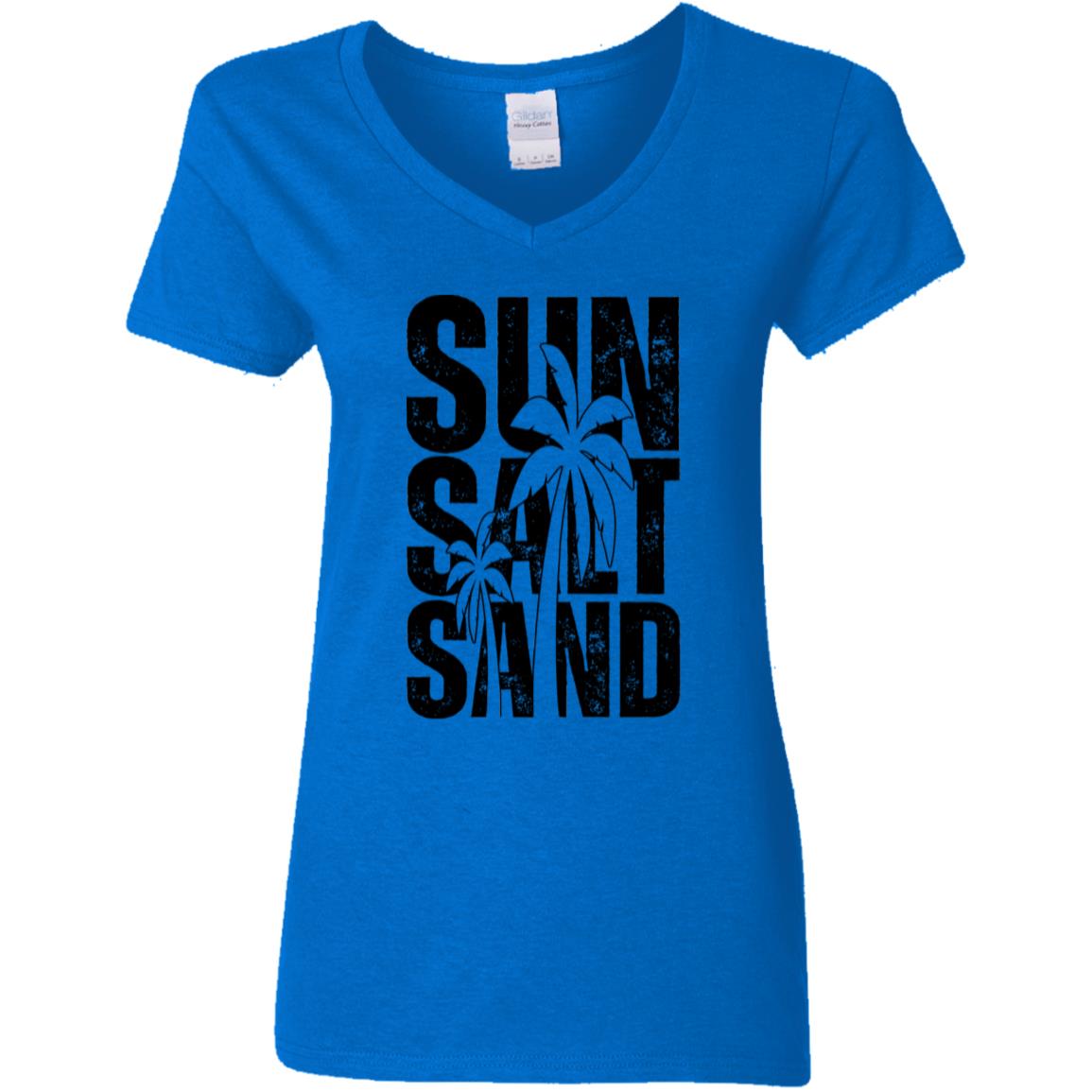 Distressed Sun Salt Sand Ladies T-Shirt