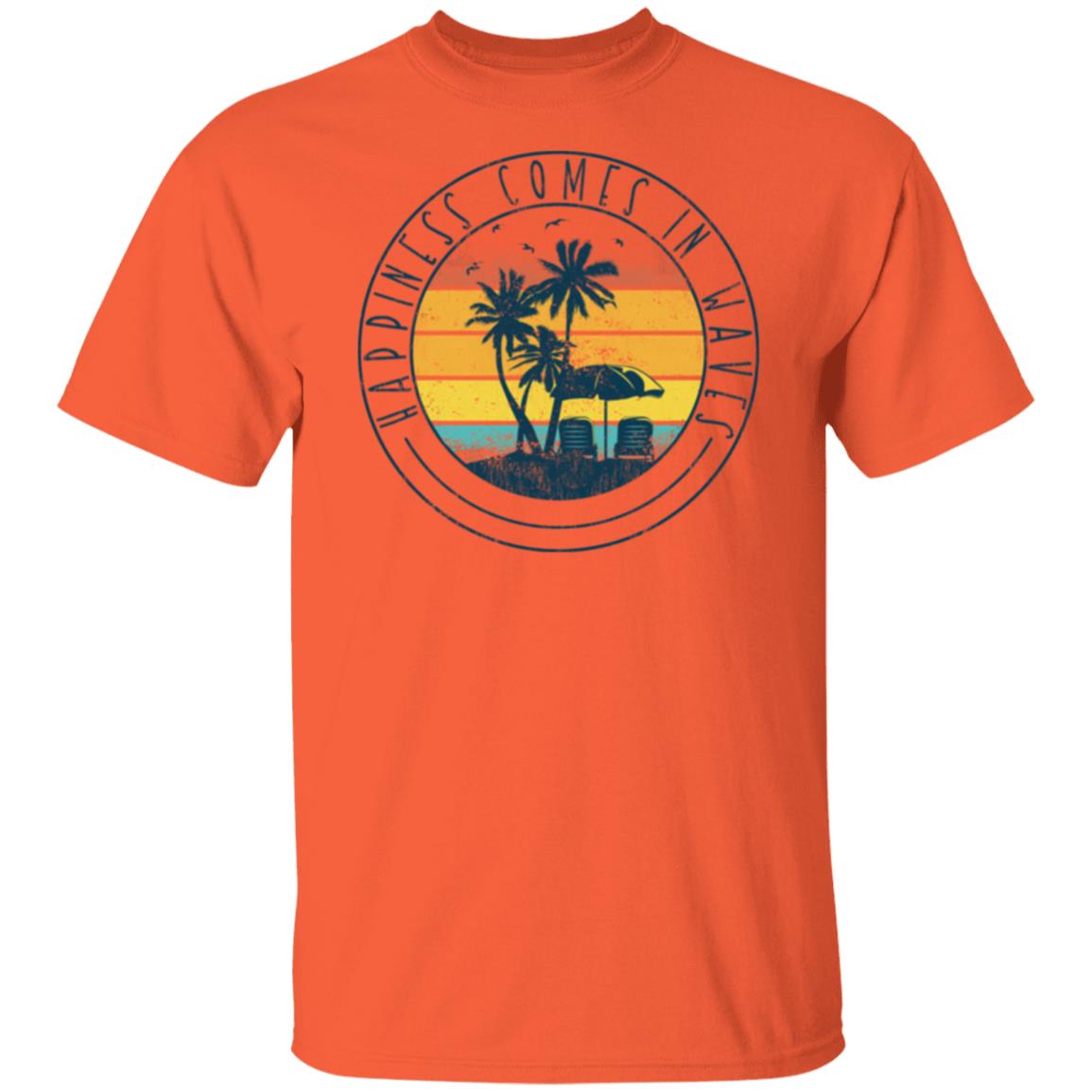 Beach Tee - Happiness Comes In Waves
