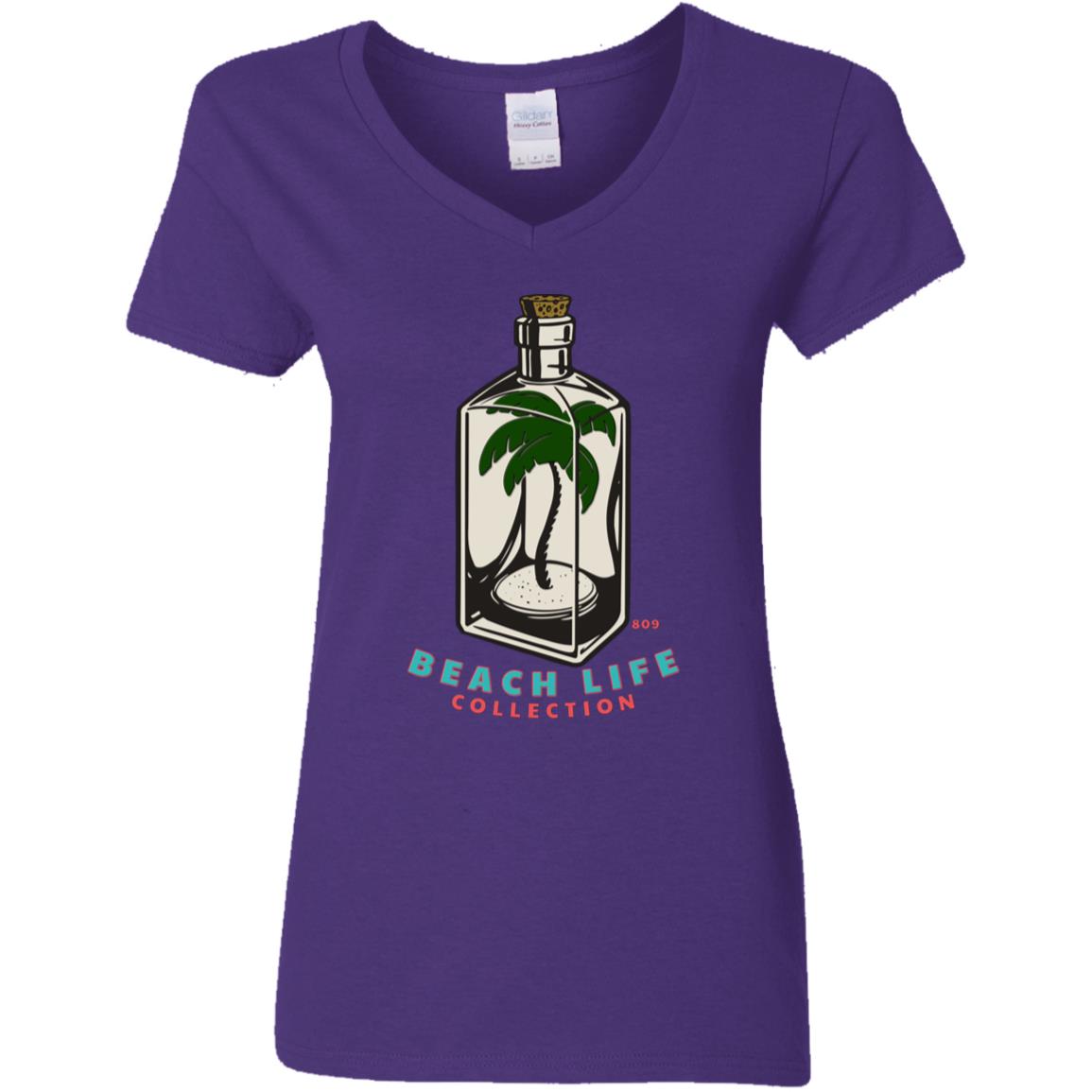 Palm Tree Bottle Ladies T-Shirt