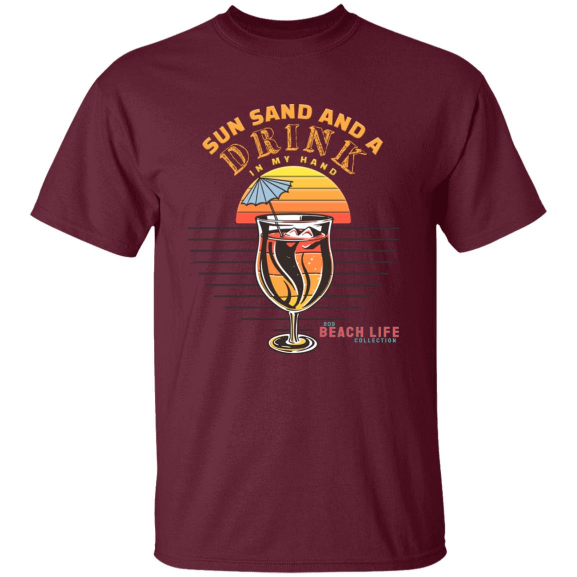 Sun Sand Drink In My Hand T-Shirt