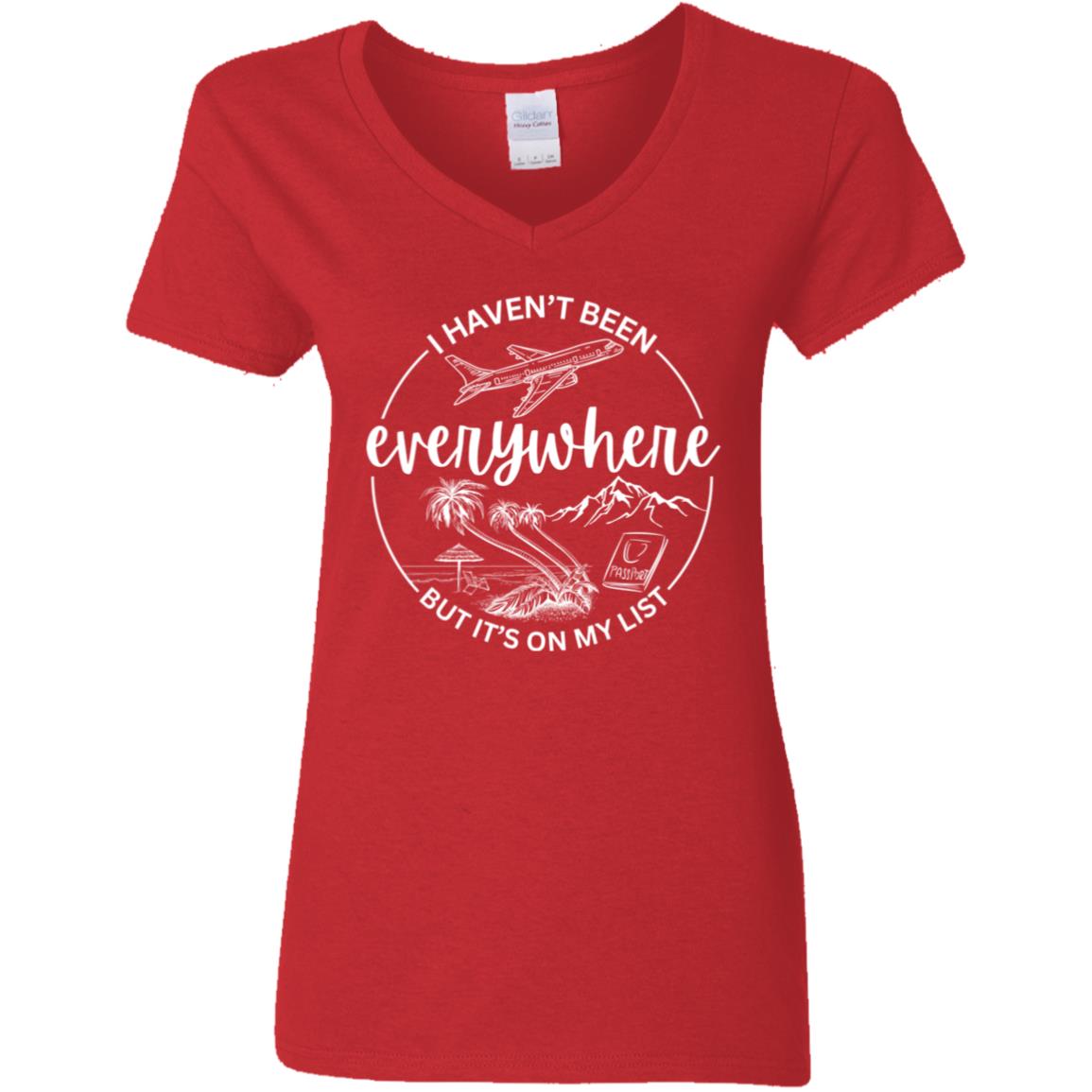 Ladies Travel Bucket List T-Shirt
