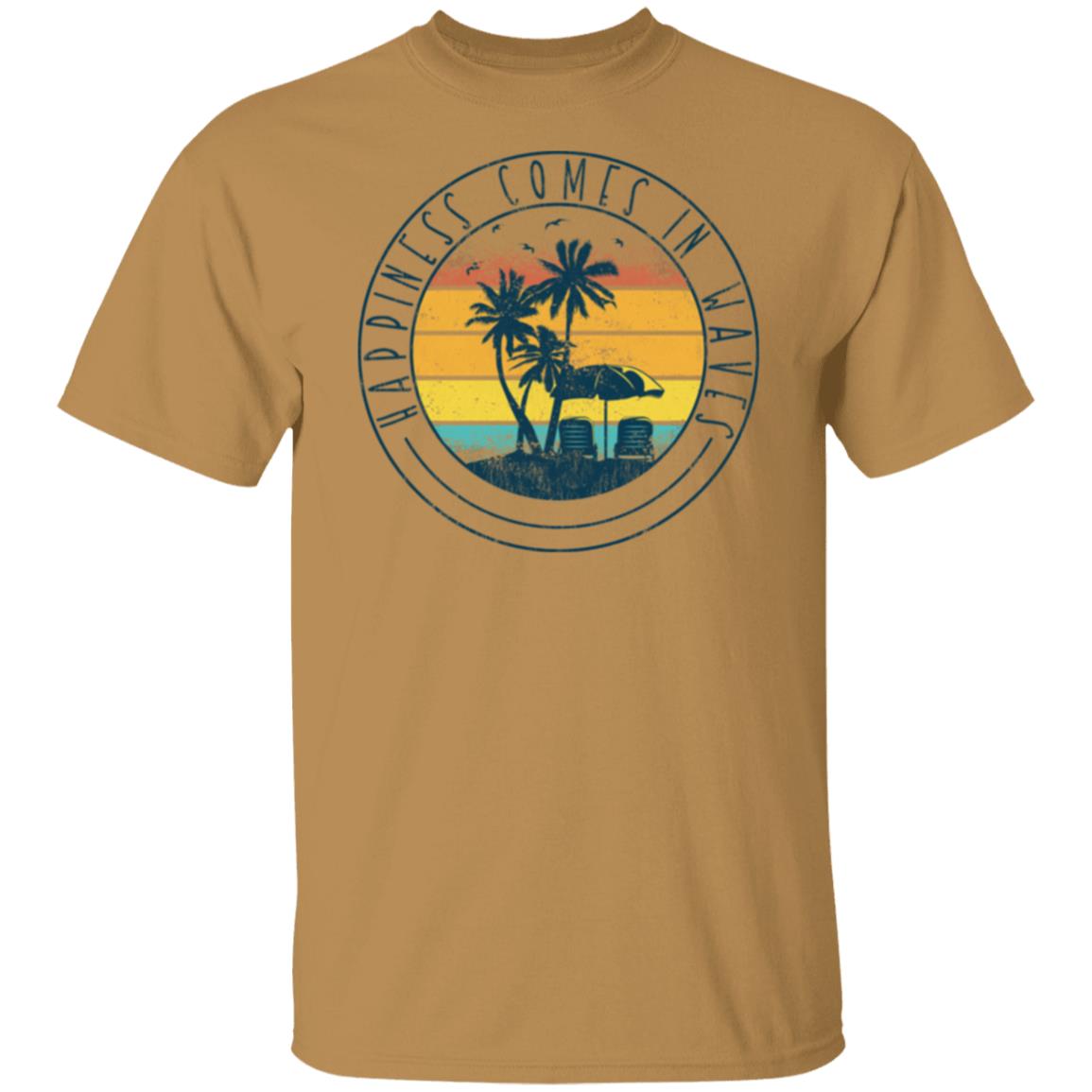 Beach Tee - Happiness Comes In Waves