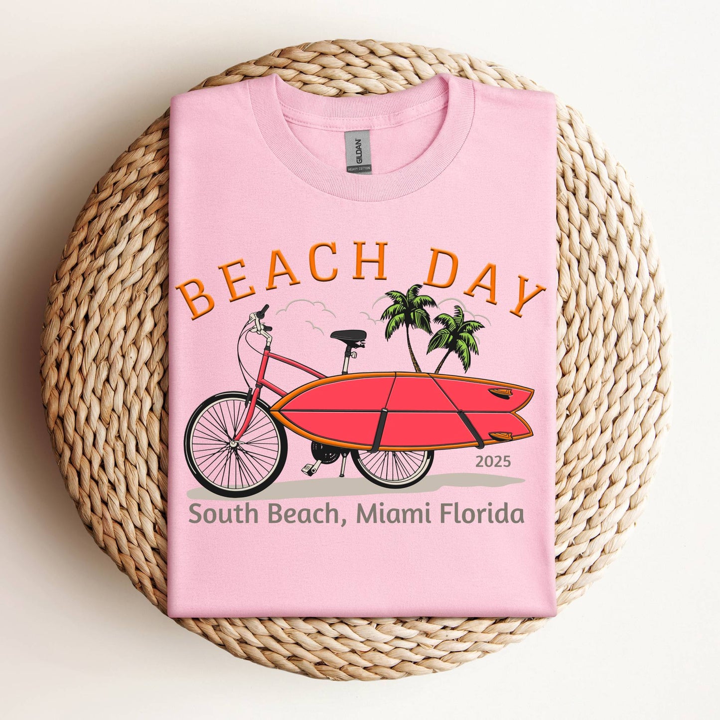 Personalized Bicycle Surfboard T-Shirt