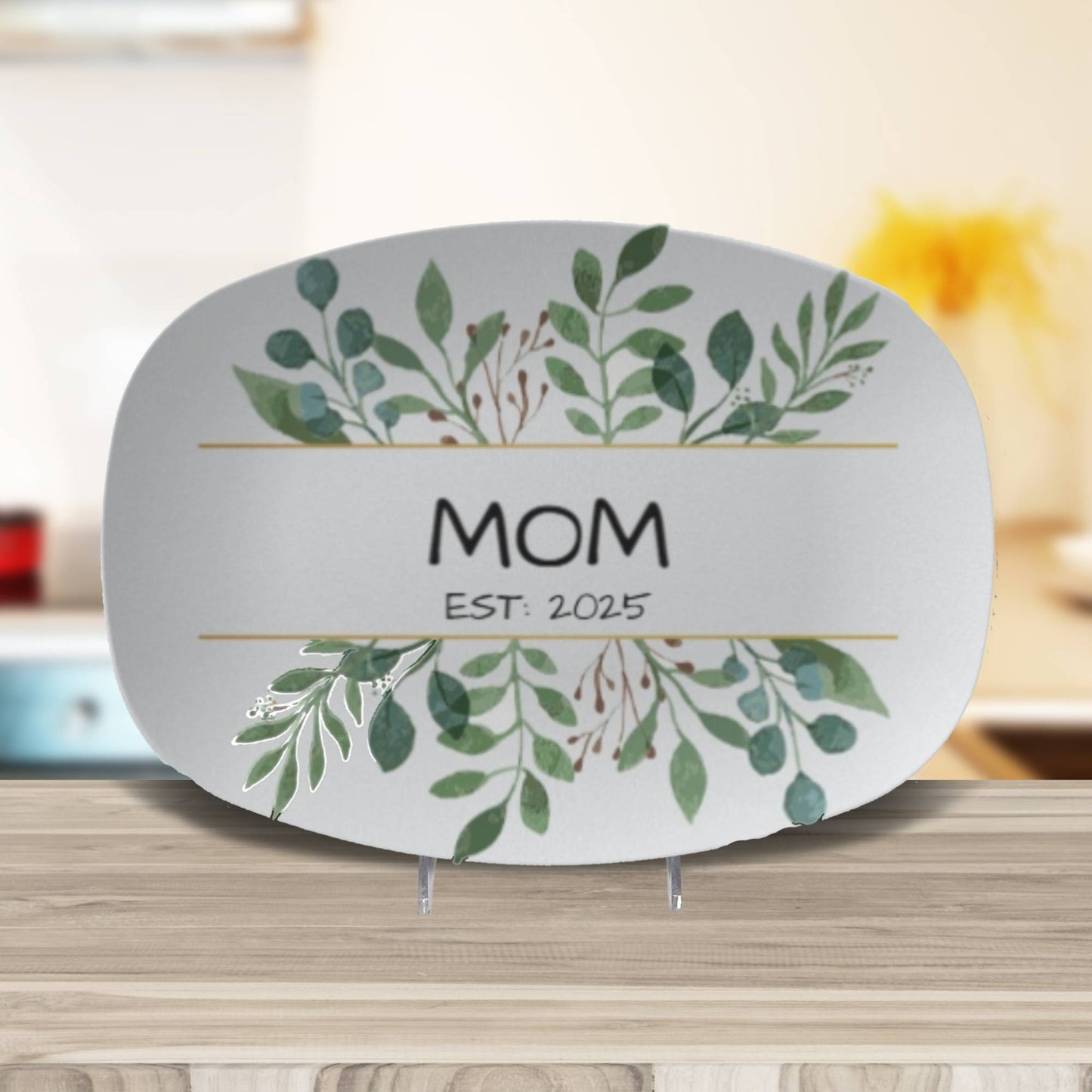 Floral Personalized Established Platter