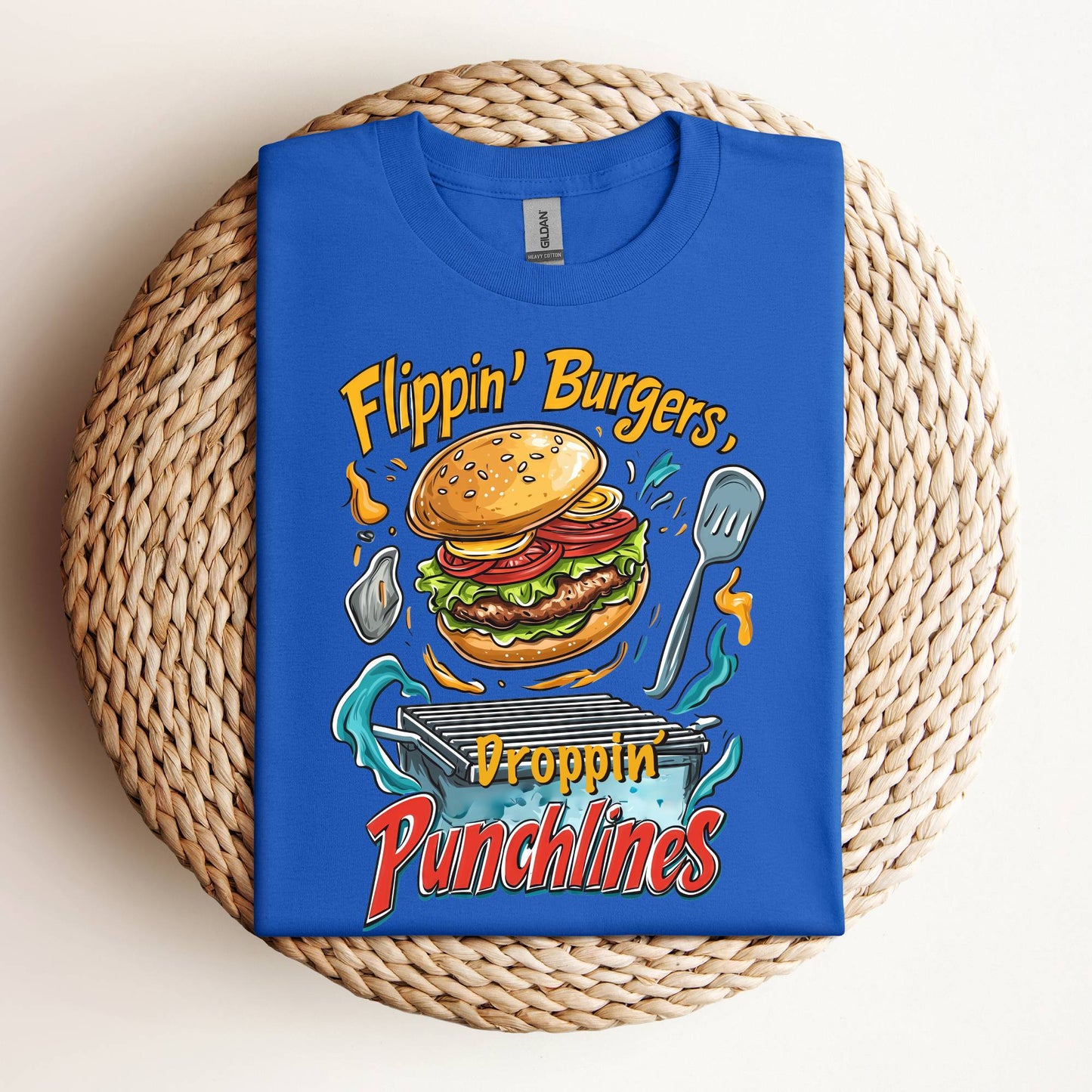 Flipping Burgers Dropping Punchlines