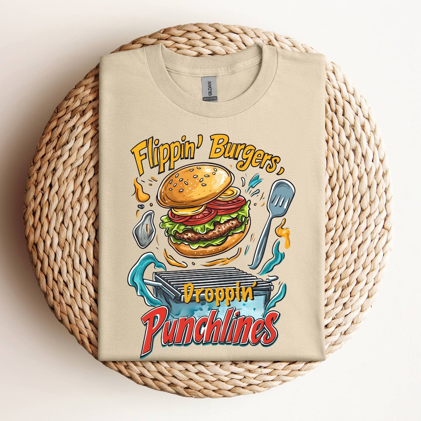 Flipping Burgers Dropping Punchlines