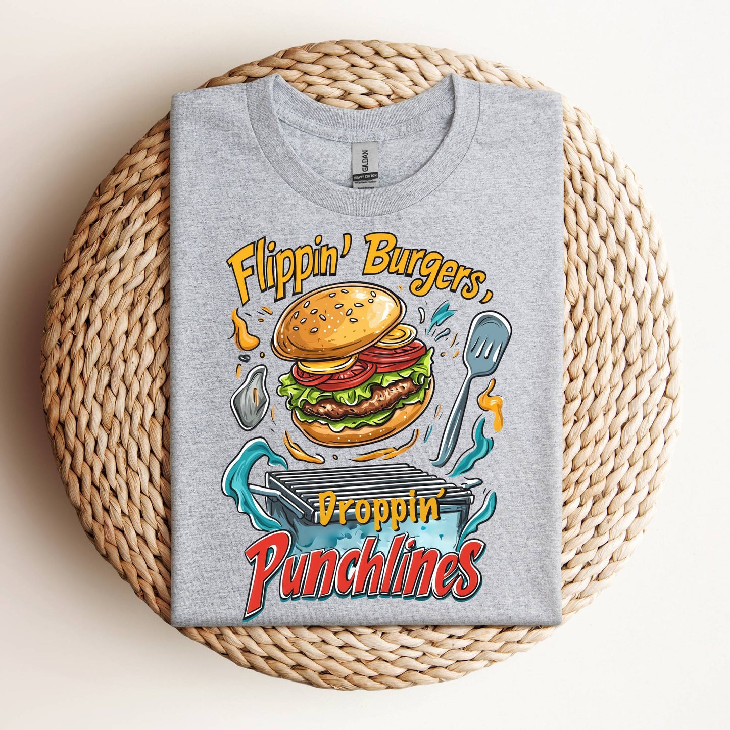 Flipping Burgers Dropping Punchlines