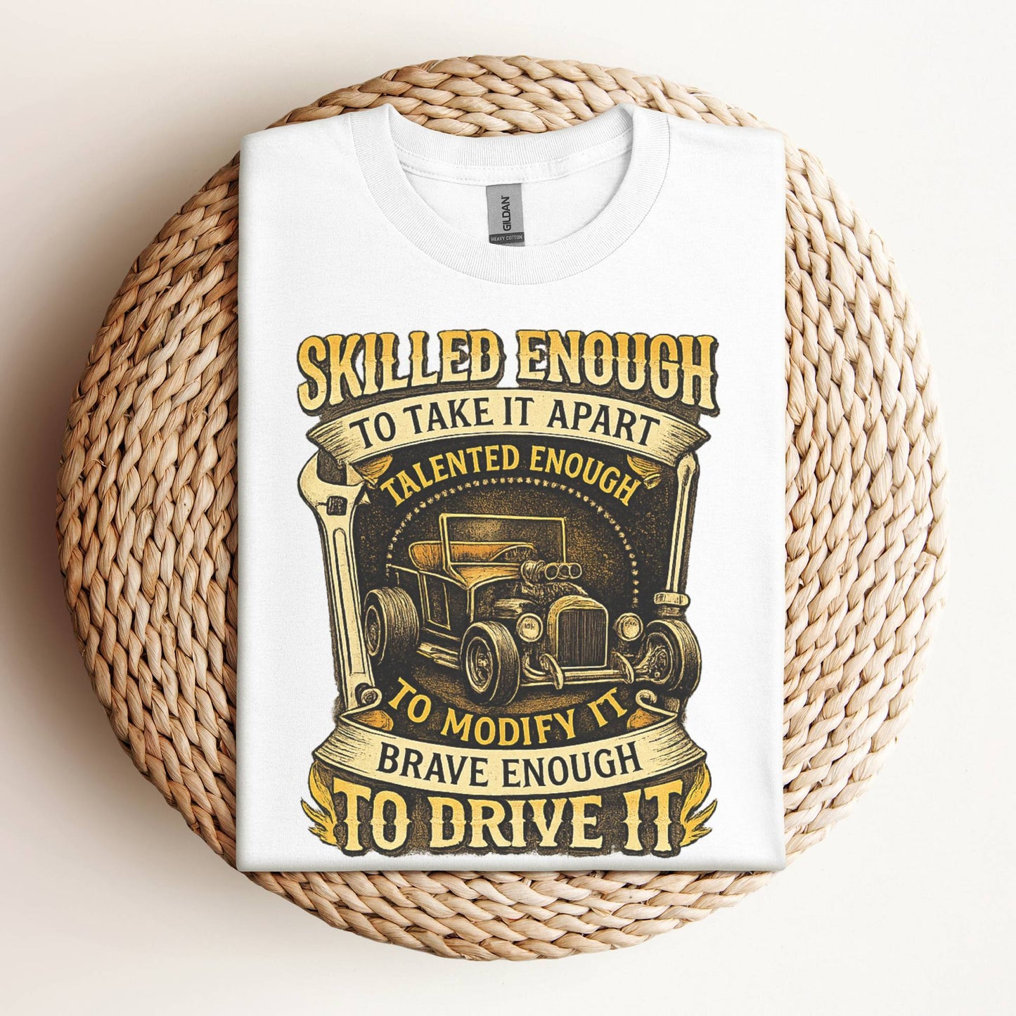 Skilled Enough To Modify It Hot Rod Mechanic Shirt