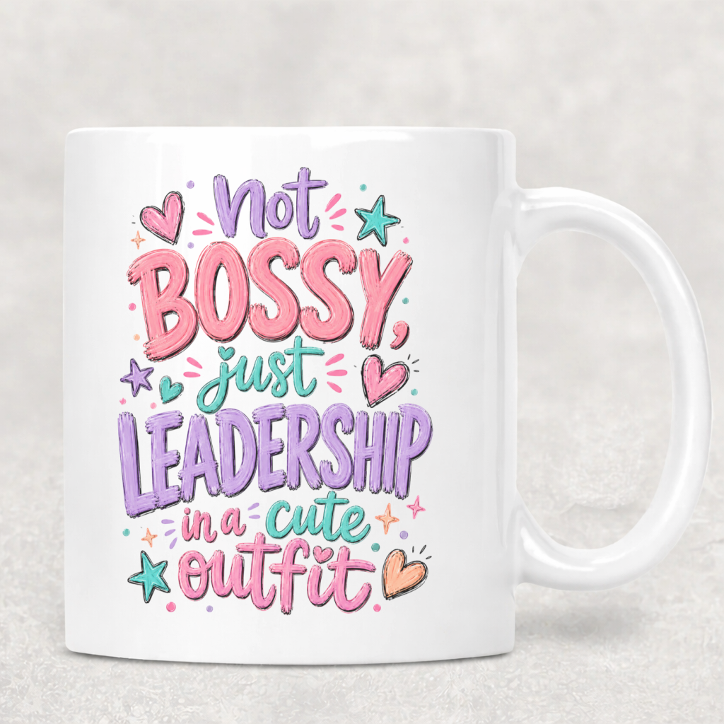 Personalized Sassy Girl - Not Bossy Just Leadership in a Cute Outfit Mug