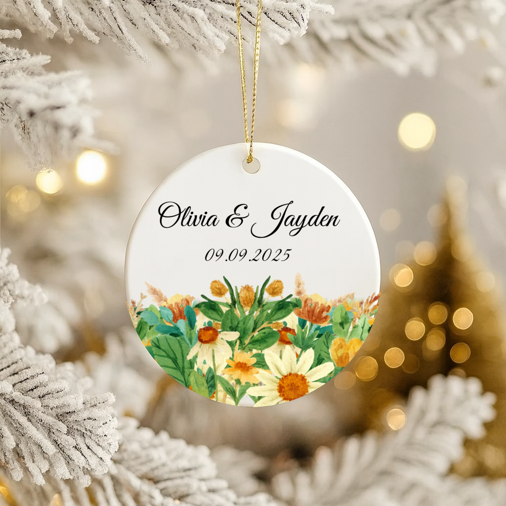 Personalized Engagement Ornament