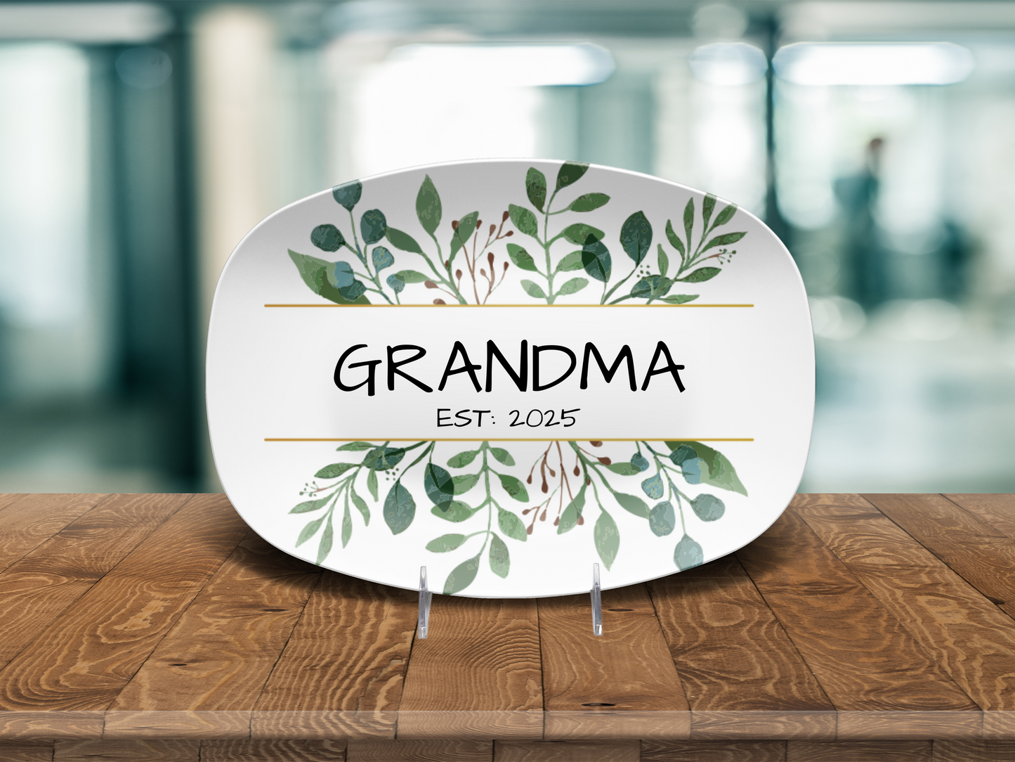 Floral Personalized Established Platter