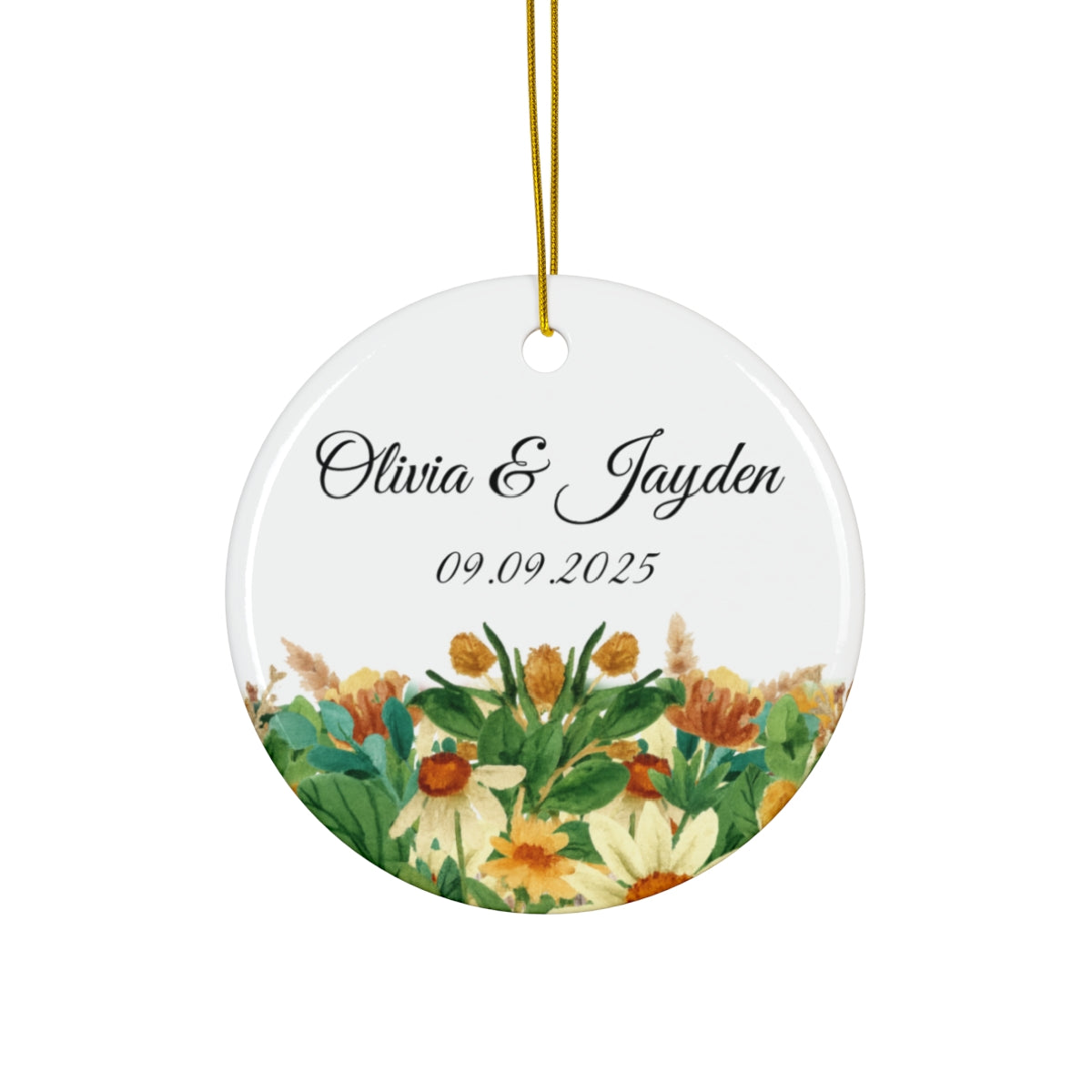 Personalized Engagement Ornament