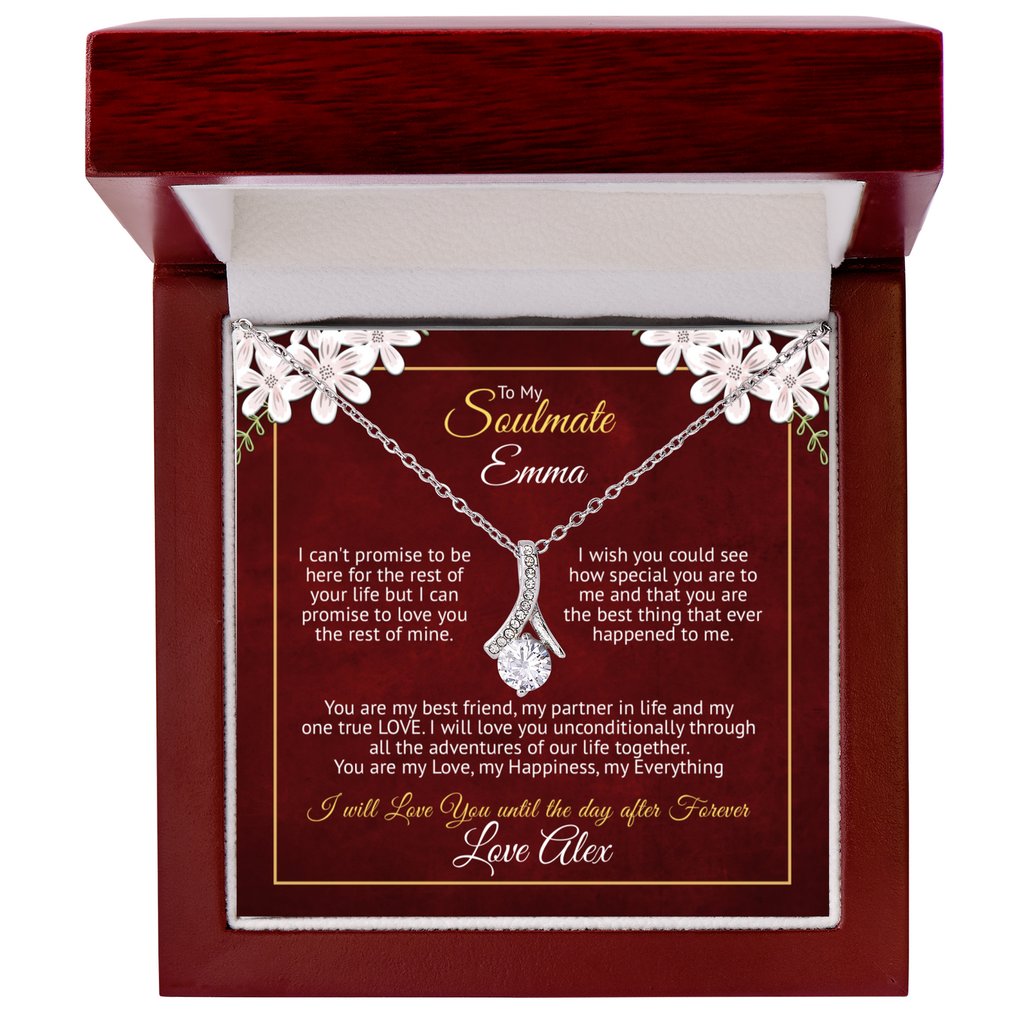 Personalized Soulmate Promise Necklace