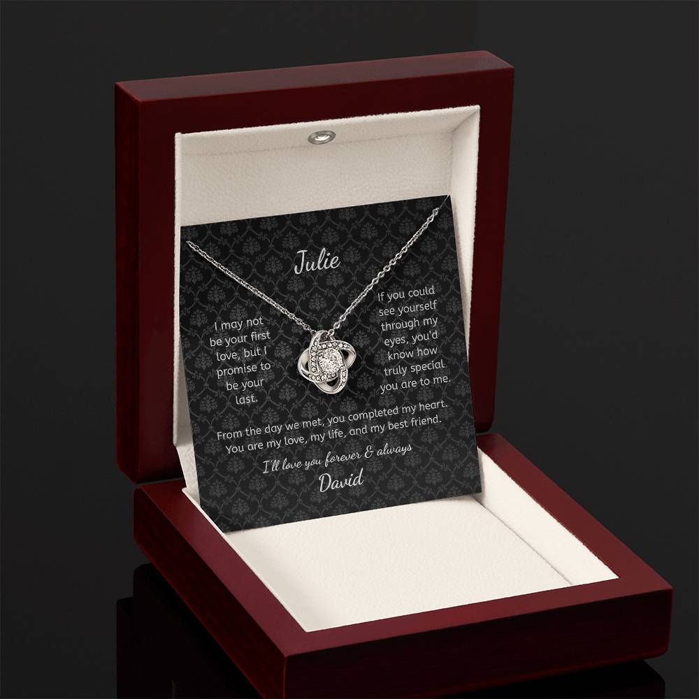 To My Wife - First Hello Personalized Necklace