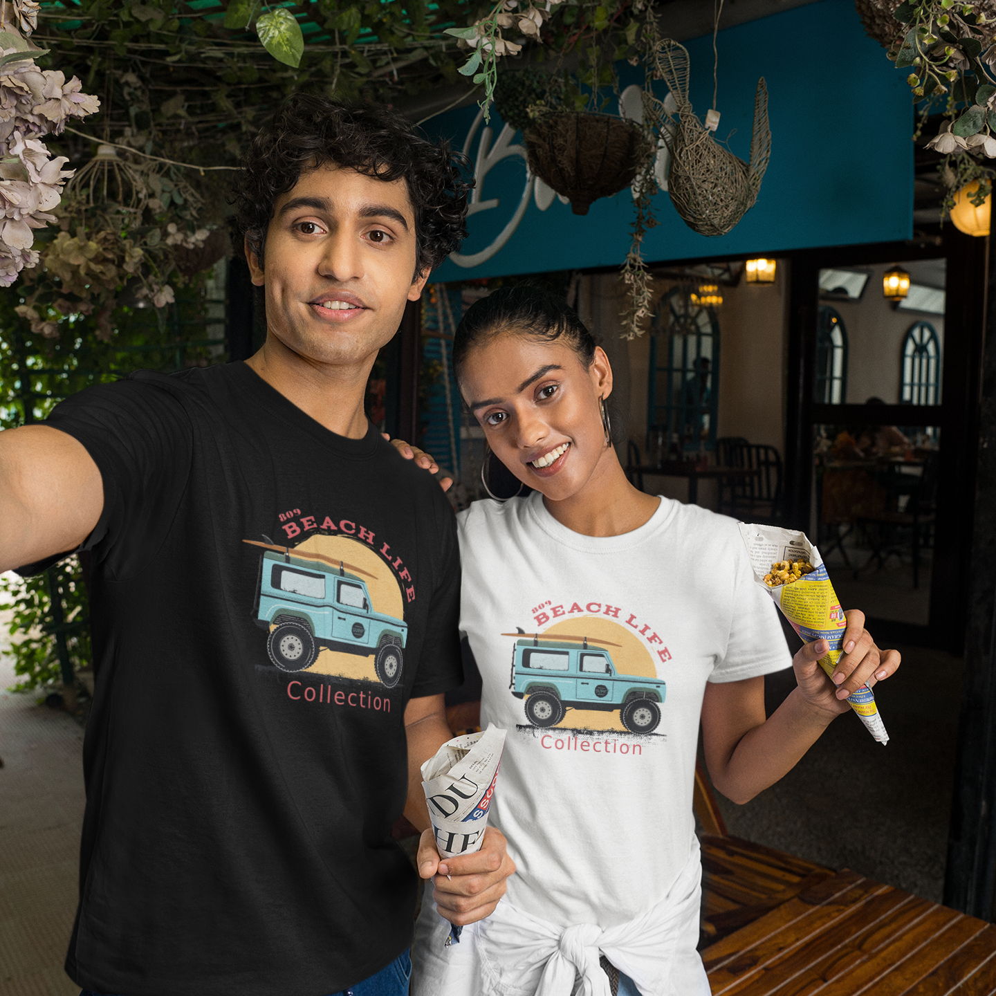 Beach Car Surfboard T-Shirt