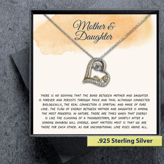 Mother Daughter Gift - Heart Necklace