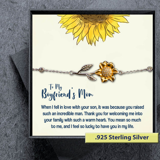 Boyfriends Mom Gift - Sunflower Bracelet