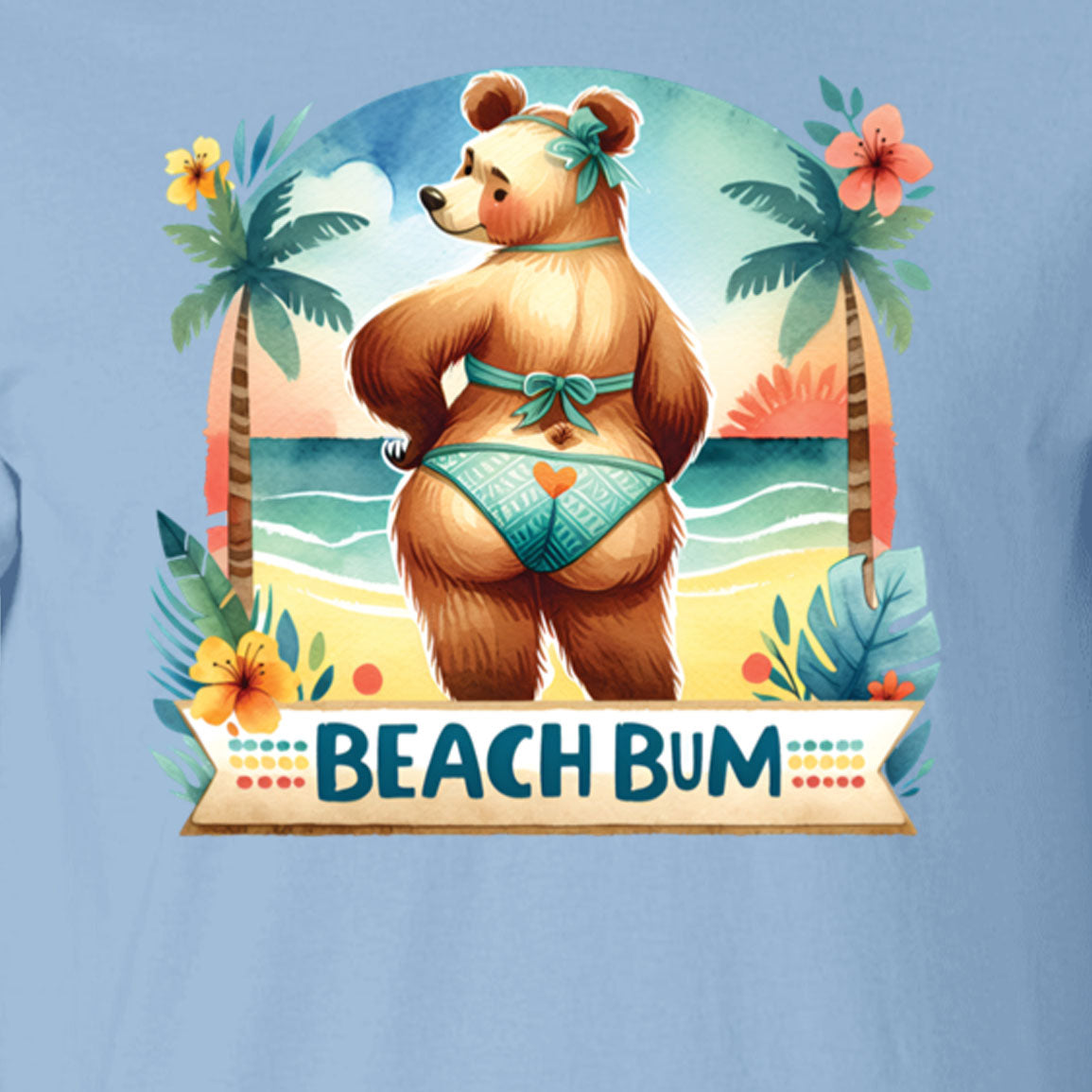 Beach Bum Bear T-shirt