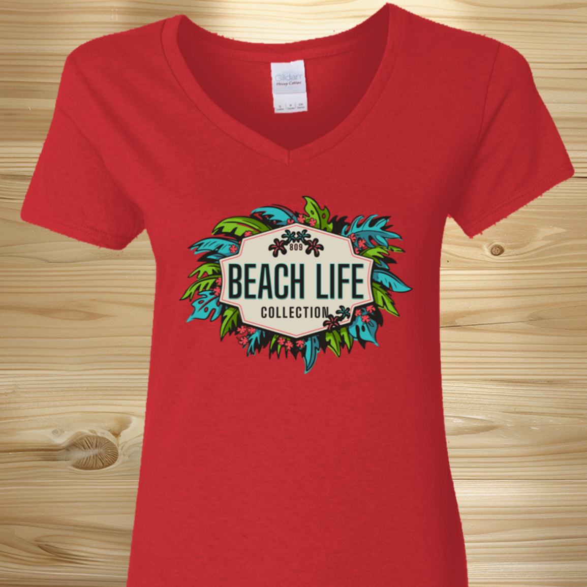 Tropical BeachLife Logo Ladies T-Shirt