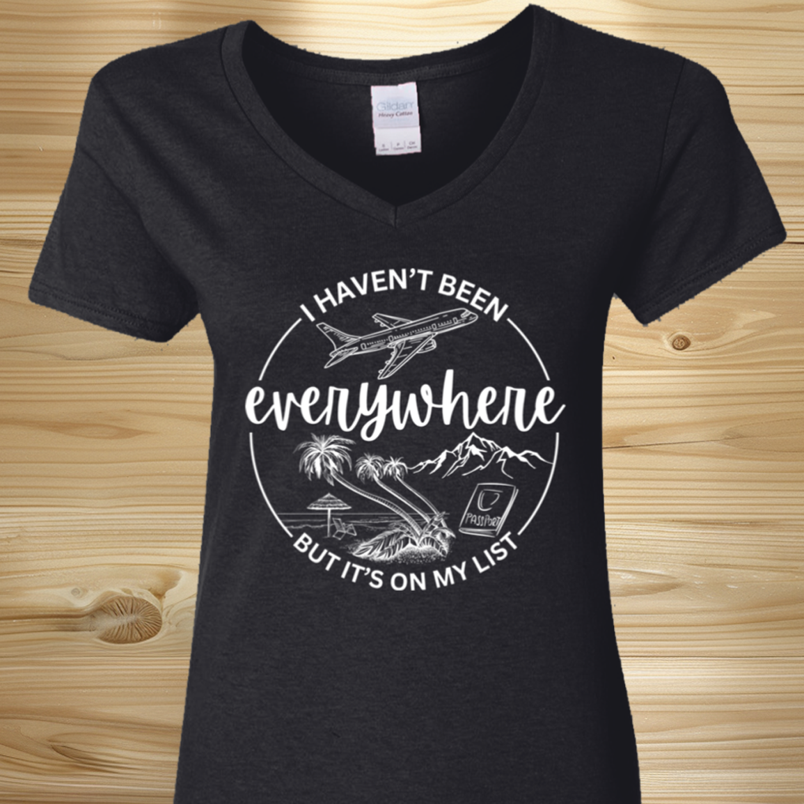 Ladies Travel Bucket List T-Shirt