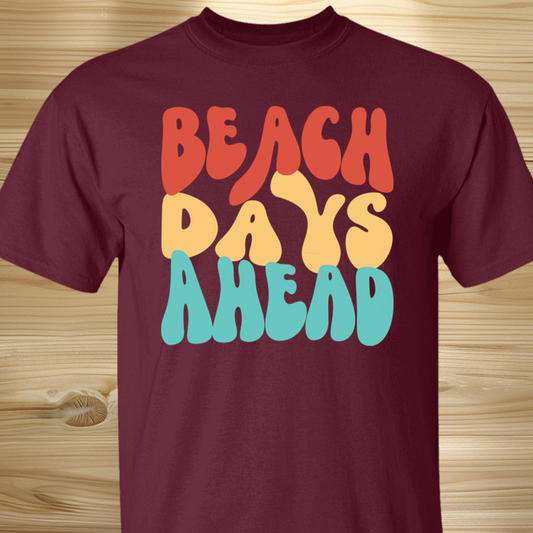 Retro Beach Days Groovy Tee