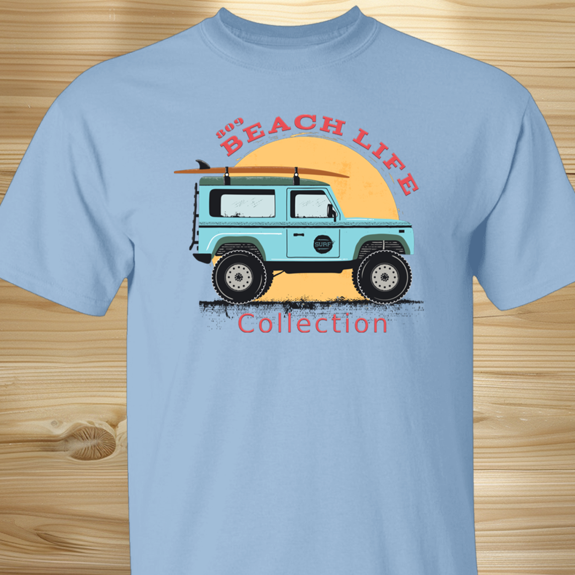 Beach Car Surfboard T-Shirt