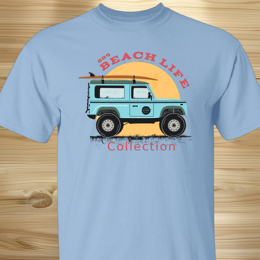Beach Car Surfboard T-Shirt