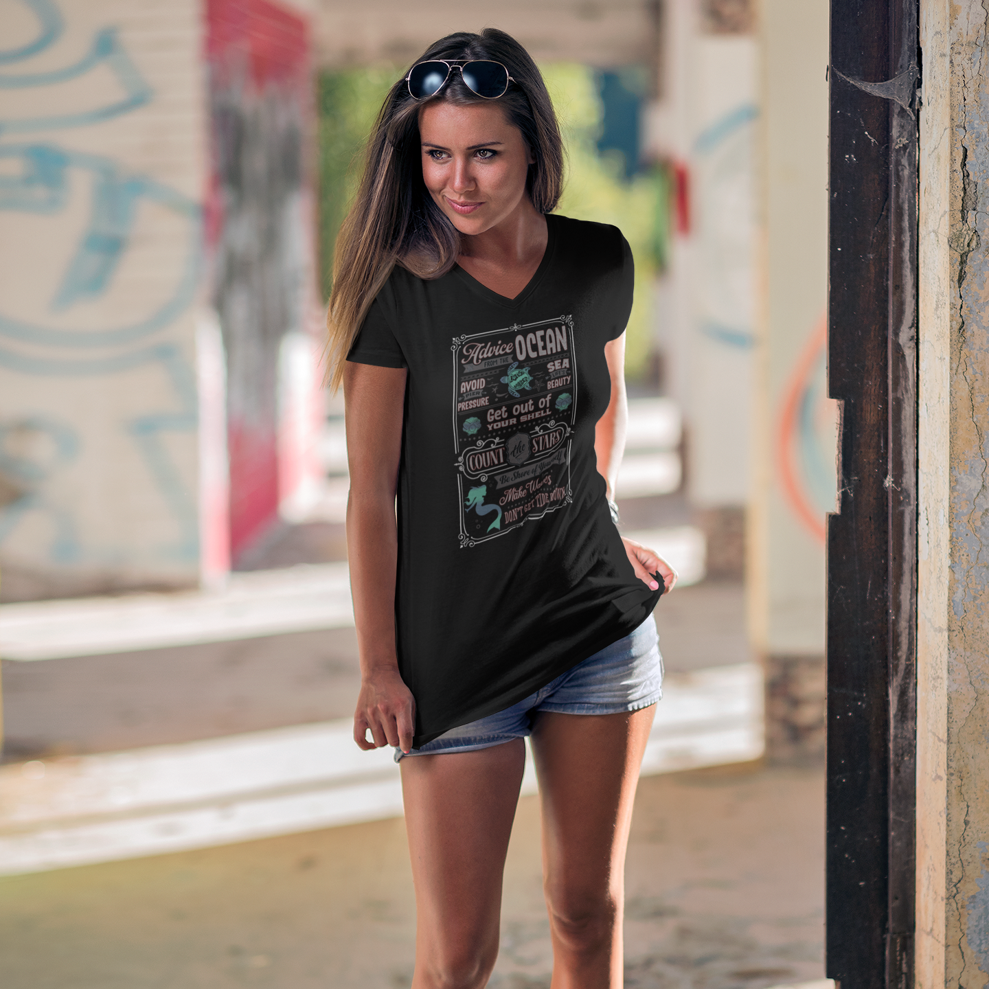 Advice From The Ocean Mermaid Ladies T-Shirt