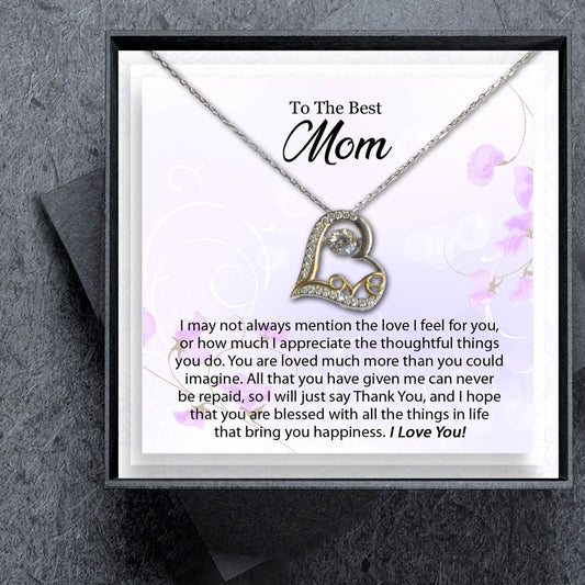 Best Mom Gift - Heart Necklace