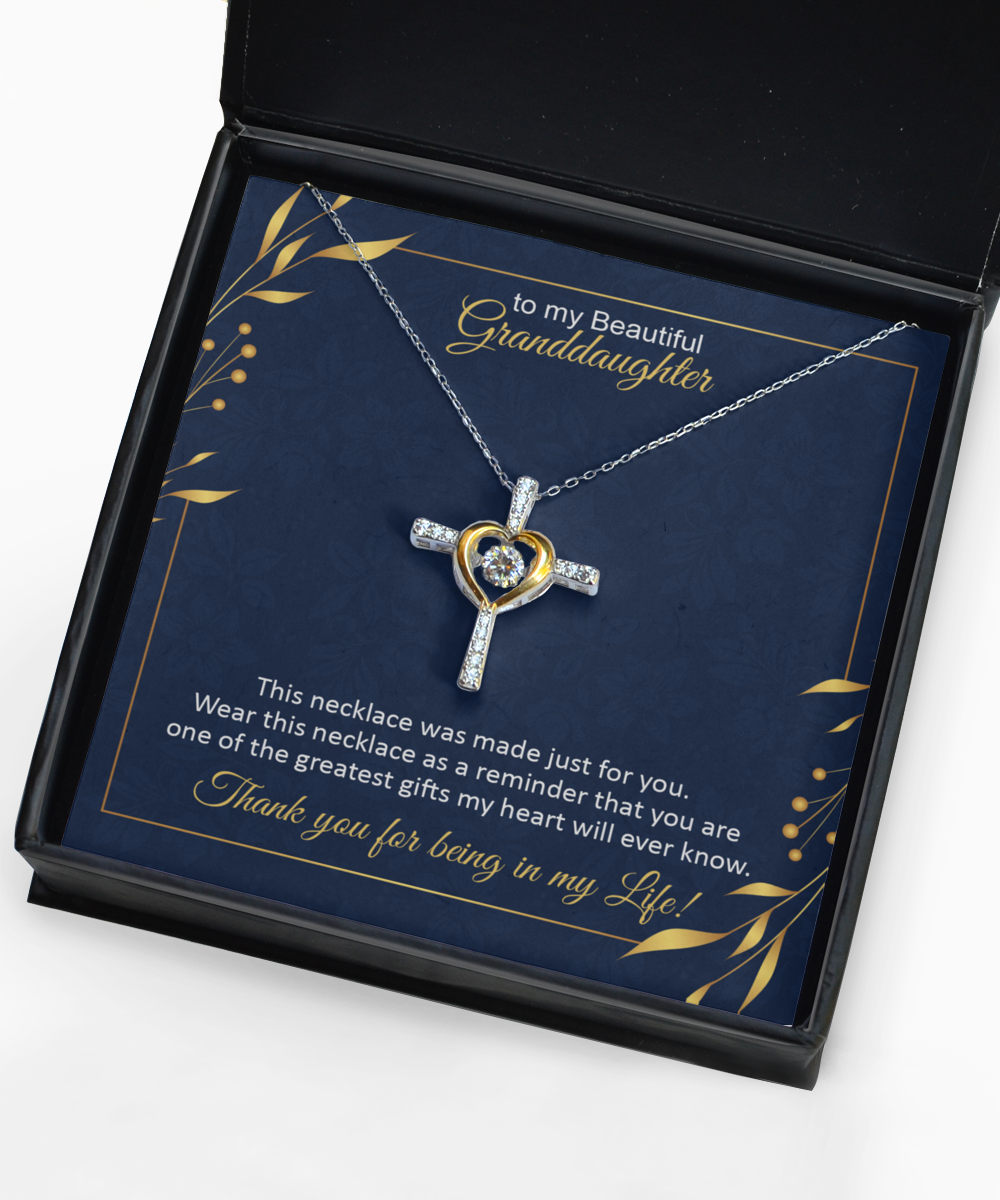 Granddaughter Gift - Cross Necklace
