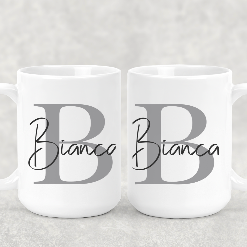 Monogram Initial Name Mug