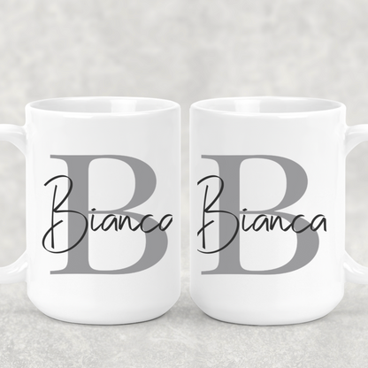 Monogram Initial Name Mug