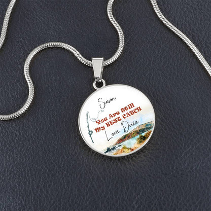 Personalized Best Catch Fishing Necklace