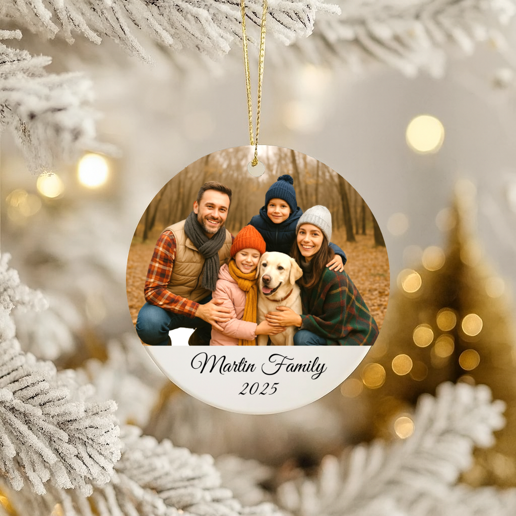 Family Photo Ornament